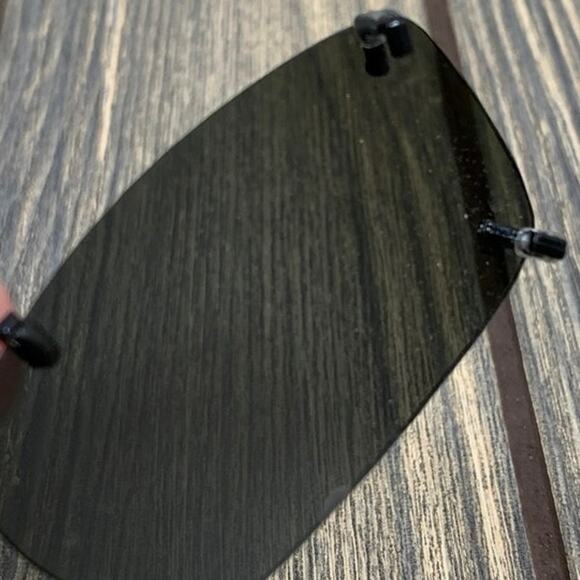 Polar Optics Clip On Sunglasses Black Rectangular Expandable Hard Case - Picture 5 of 9